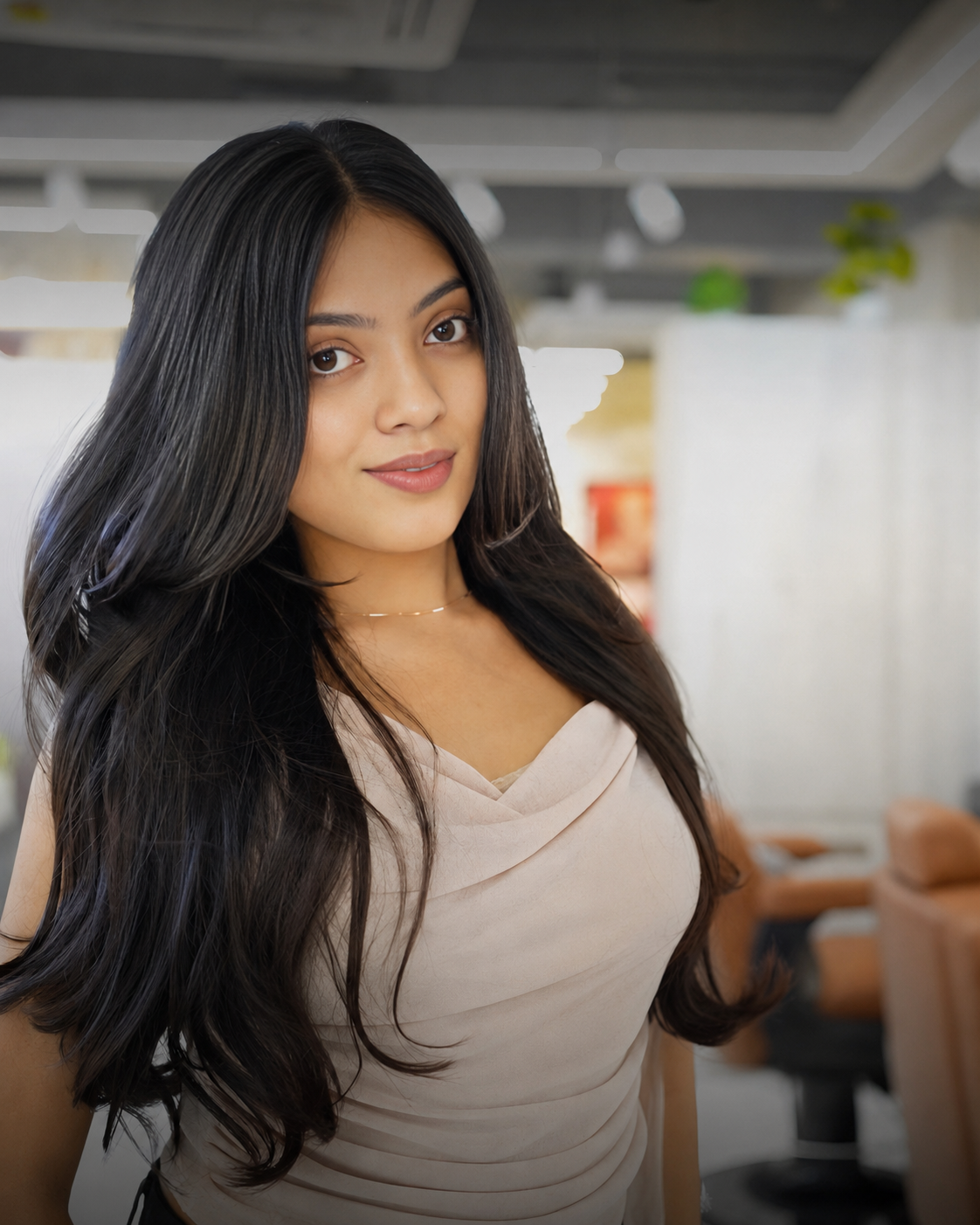 Hair styling portrait at Lakmé Salon Rajajipuram